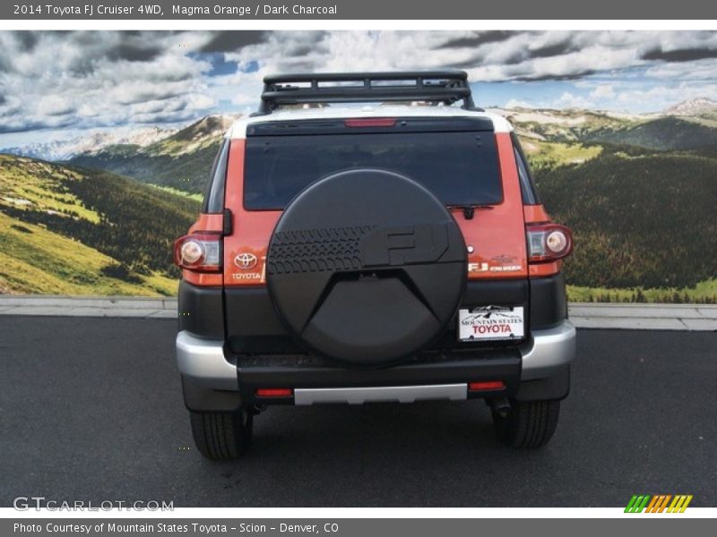 Magma Orange / Dark Charcoal 2014 Toyota FJ Cruiser 4WD
