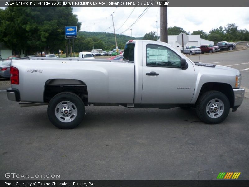 Silver Ice Metallic / Dark Titanium 2014 Chevrolet Silverado 2500HD WT Regular Cab 4x4