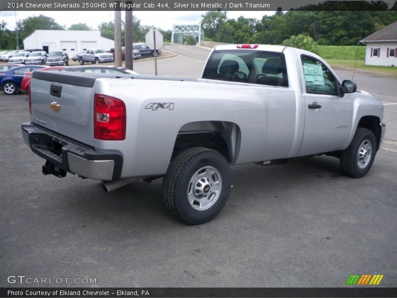 Silver Ice Metallic / Dark Titanium 2014 Chevrolet Silverado 2500HD WT Regular Cab 4x4