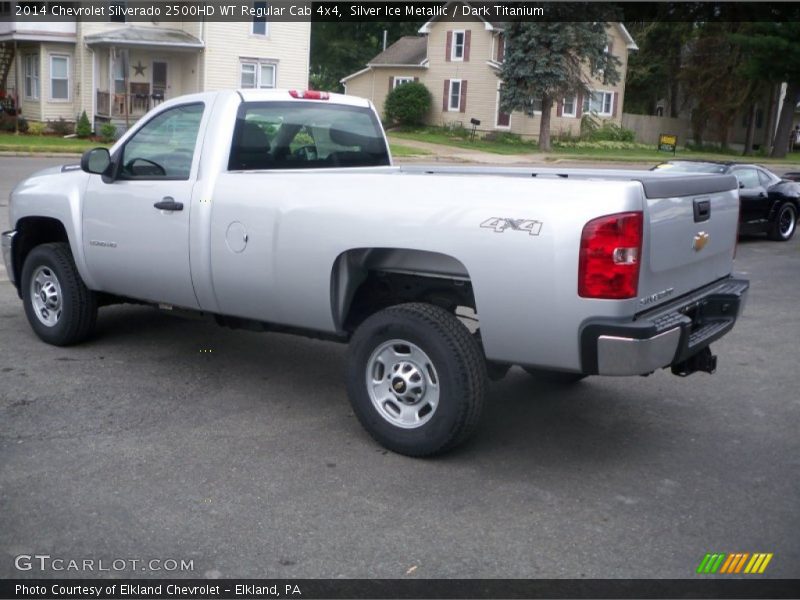 Silver Ice Metallic / Dark Titanium 2014 Chevrolet Silverado 2500HD WT Regular Cab 4x4