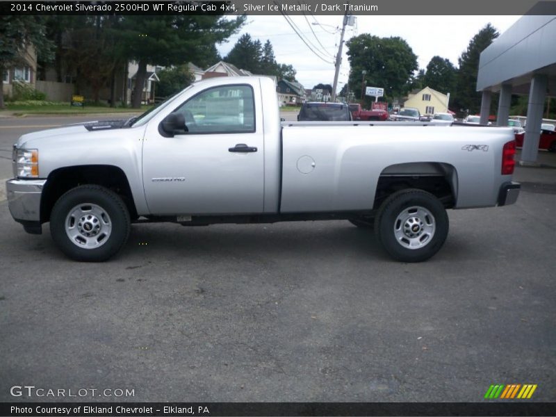 Silver Ice Metallic / Dark Titanium 2014 Chevrolet Silverado 2500HD WT Regular Cab 4x4