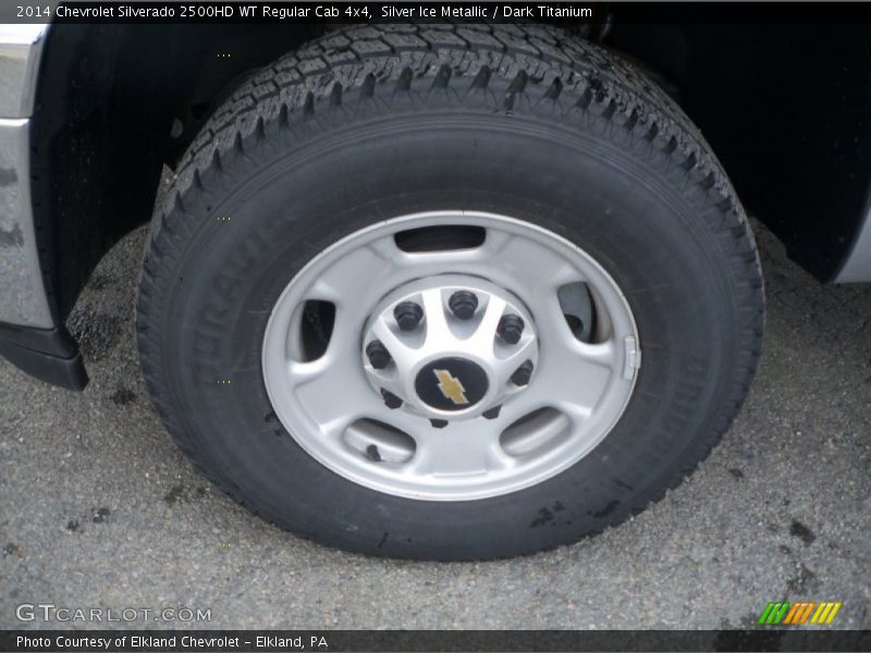Silver Ice Metallic / Dark Titanium 2014 Chevrolet Silverado 2500HD WT Regular Cab 4x4