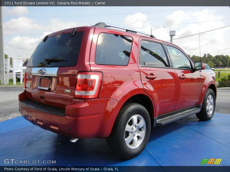 Sangria Red Metallic / Camel 2011 Ford Escape Limited V6