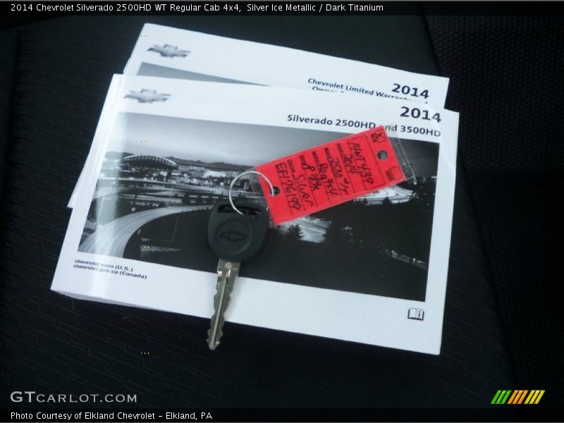 Silver Ice Metallic / Dark Titanium 2014 Chevrolet Silverado 2500HD WT Regular Cab 4x4