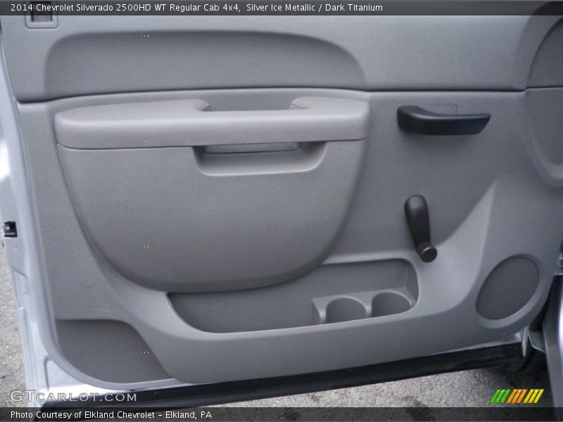 Silver Ice Metallic / Dark Titanium 2014 Chevrolet Silverado 2500HD WT Regular Cab 4x4