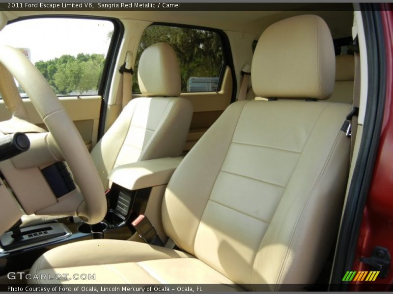 Sangria Red Metallic / Camel 2011 Ford Escape Limited V6
