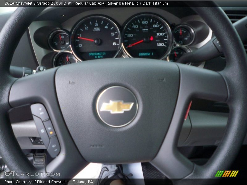 Silver Ice Metallic / Dark Titanium 2014 Chevrolet Silverado 2500HD WT Regular Cab 4x4