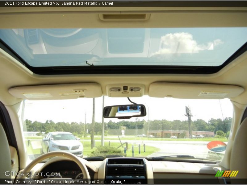 Sunroof of 2011 Escape Limited V6