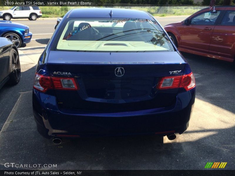 Vortex Blue Pearl / Ebony 2009 Acura TSX Sedan