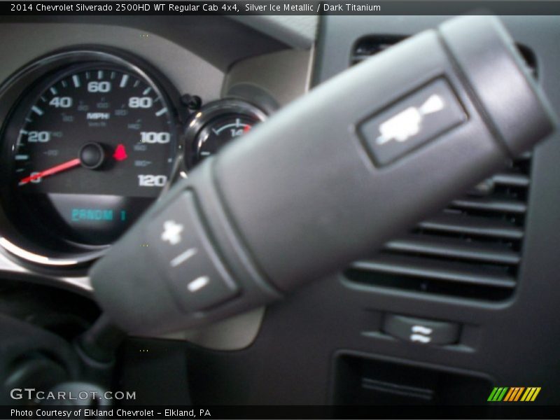Silver Ice Metallic / Dark Titanium 2014 Chevrolet Silverado 2500HD WT Regular Cab 4x4