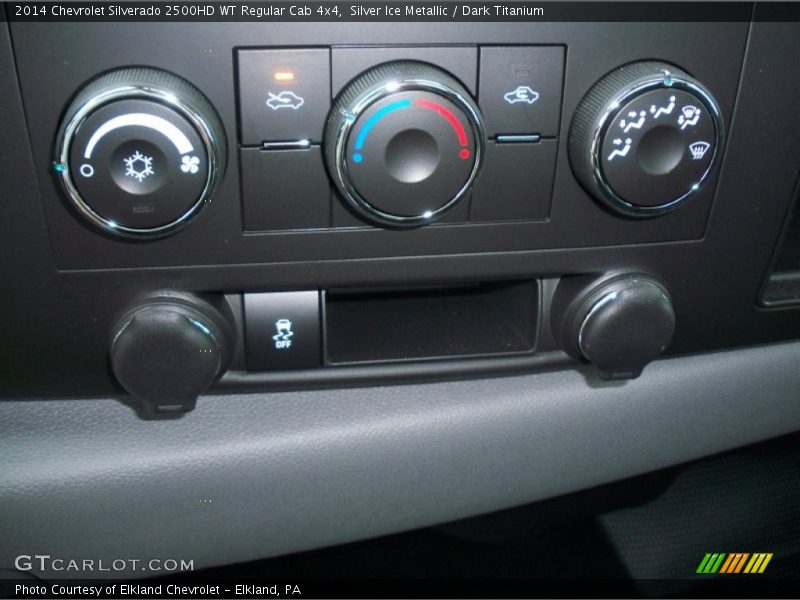 Silver Ice Metallic / Dark Titanium 2014 Chevrolet Silverado 2500HD WT Regular Cab 4x4