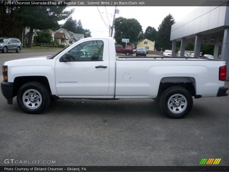 Summit White / Jet Black/Dark Ash 2014 Chevrolet Silverado 1500 WT Regular Cab