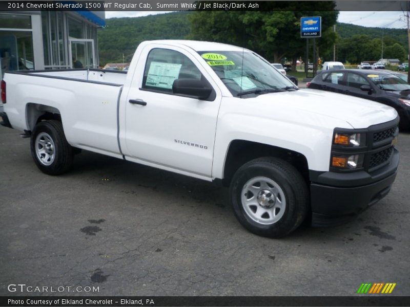 Summit White / Jet Black/Dark Ash 2014 Chevrolet Silverado 1500 WT Regular Cab