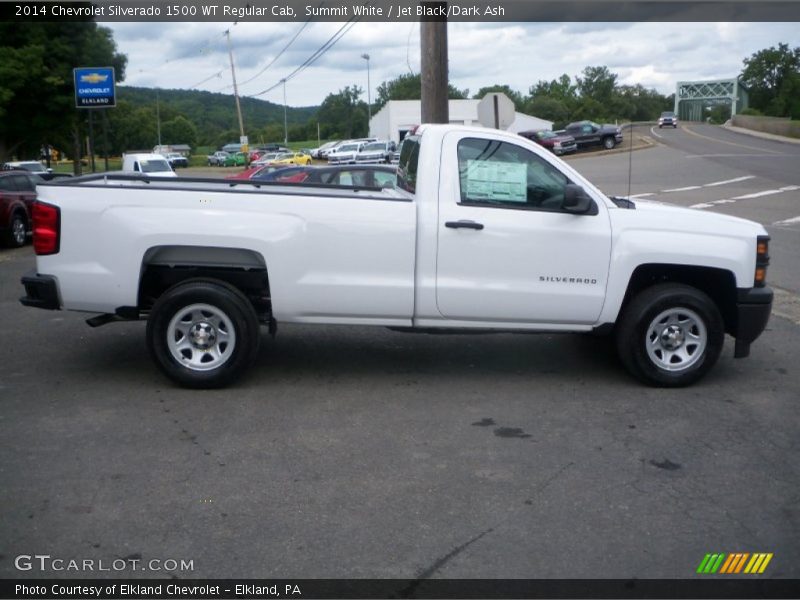 Summit White / Jet Black/Dark Ash 2014 Chevrolet Silverado 1500 WT Regular Cab