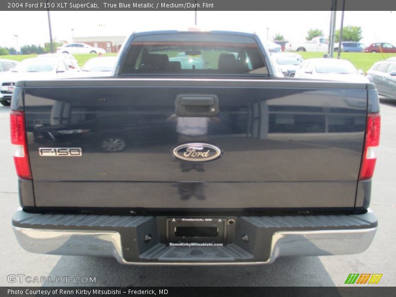 True Blue Metallic / Medium/Dark Flint 2004 Ford F150 XLT SuperCab