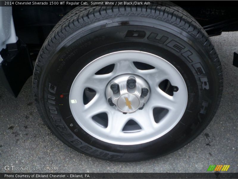 Summit White / Jet Black/Dark Ash 2014 Chevrolet Silverado 1500 WT Regular Cab