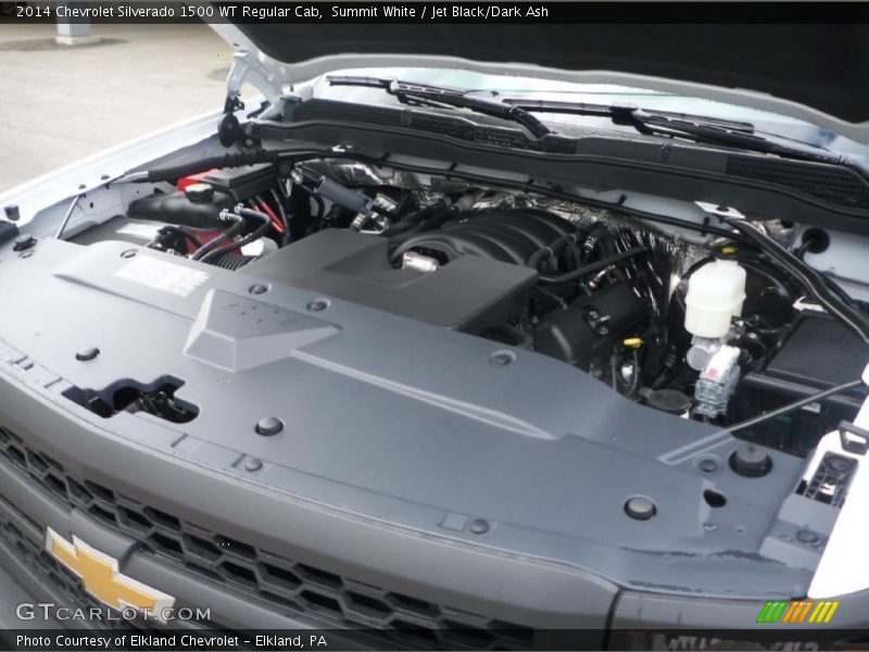 Summit White / Jet Black/Dark Ash 2014 Chevrolet Silverado 1500 WT Regular Cab