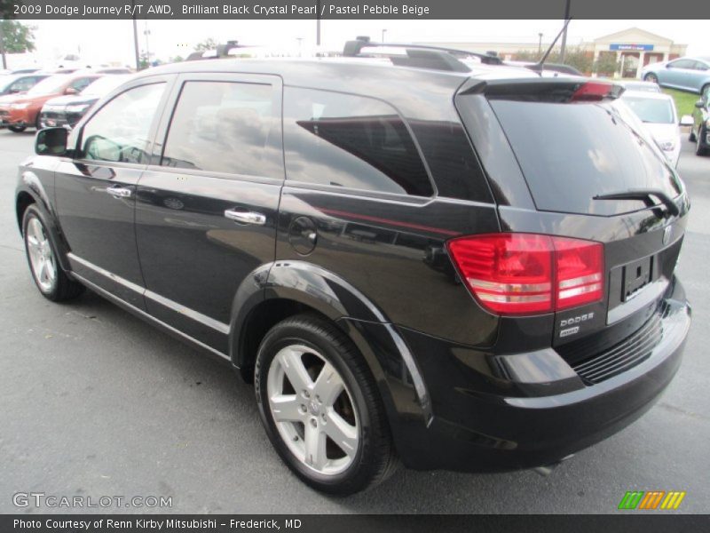 Brilliant Black Crystal Pearl / Pastel Pebble Beige 2009 Dodge Journey R/T AWD