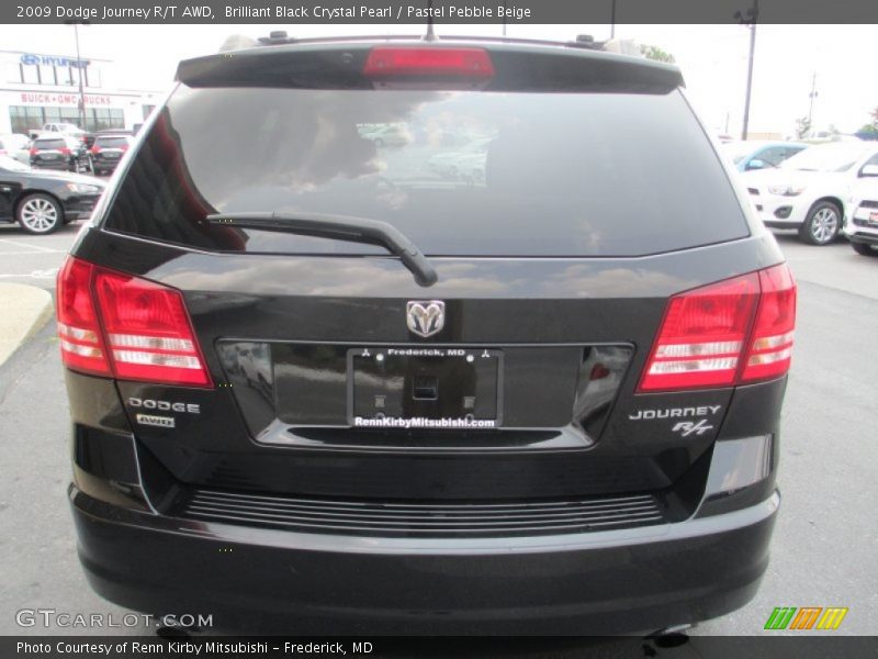 Brilliant Black Crystal Pearl / Pastel Pebble Beige 2009 Dodge Journey R/T AWD