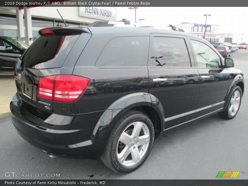 Brilliant Black Crystal Pearl / Pastel Pebble Beige 2009 Dodge Journey R/T AWD