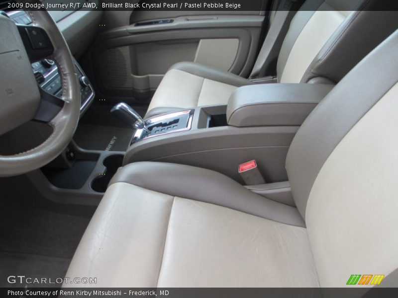 Brilliant Black Crystal Pearl / Pastel Pebble Beige 2009 Dodge Journey R/T AWD