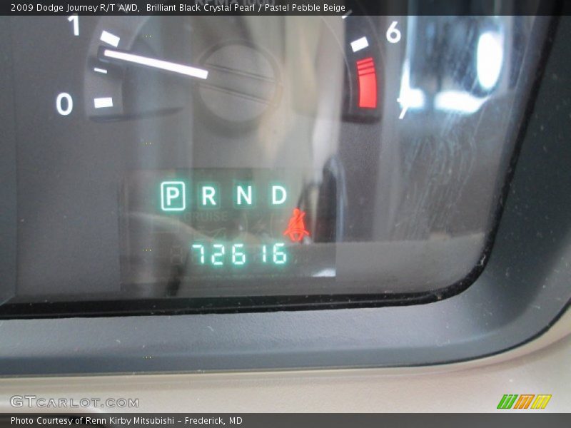 Brilliant Black Crystal Pearl / Pastel Pebble Beige 2009 Dodge Journey R/T AWD