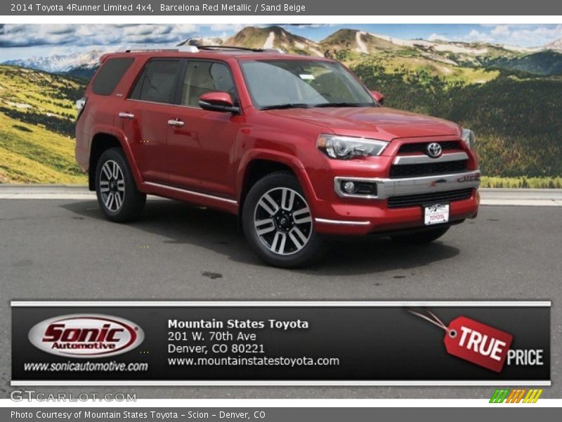 Barcelona Red Metallic / Sand Beige 2014 Toyota 4Runner Limited 4x4