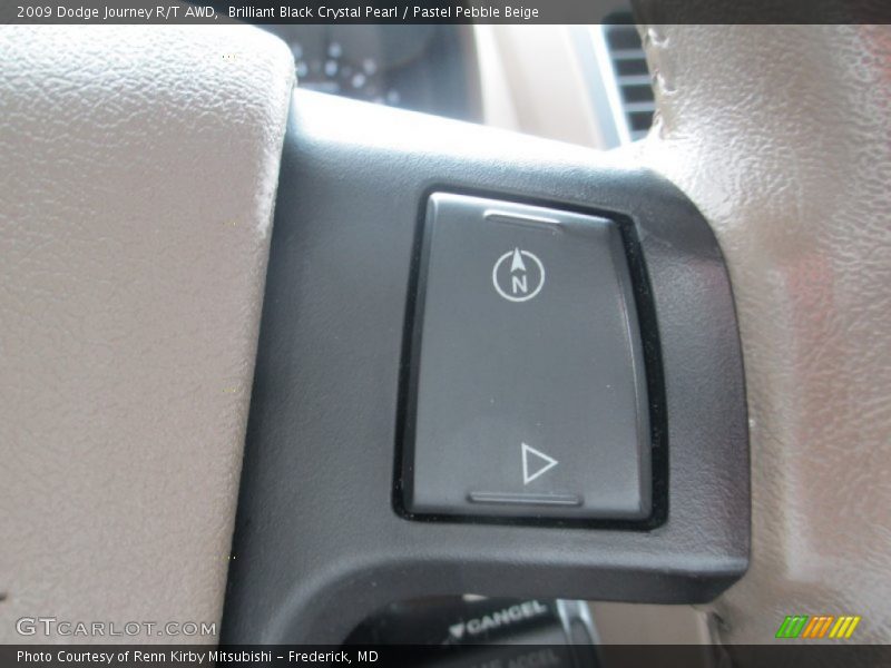 Brilliant Black Crystal Pearl / Pastel Pebble Beige 2009 Dodge Journey R/T AWD