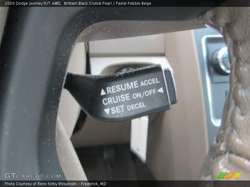 Brilliant Black Crystal Pearl / Pastel Pebble Beige 2009 Dodge Journey R/T AWD