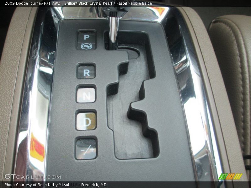 Brilliant Black Crystal Pearl / Pastel Pebble Beige 2009 Dodge Journey R/T AWD