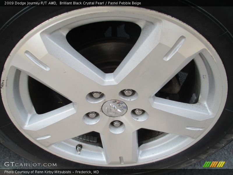 Brilliant Black Crystal Pearl / Pastel Pebble Beige 2009 Dodge Journey R/T AWD