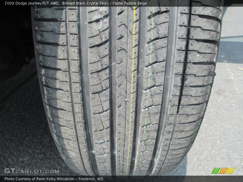 Brilliant Black Crystal Pearl / Pastel Pebble Beige 2009 Dodge Journey R/T AWD
