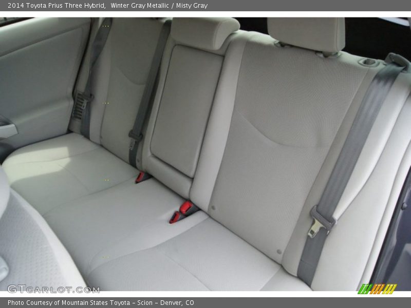 Rear Seat of 2014 Prius Three Hybrid