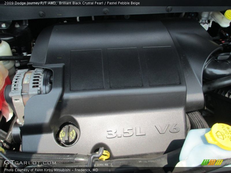Brilliant Black Crystal Pearl / Pastel Pebble Beige 2009 Dodge Journey R/T AWD