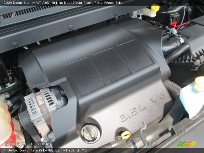 Brilliant Black Crystal Pearl / Pastel Pebble Beige 2009 Dodge Journey R/T AWD
