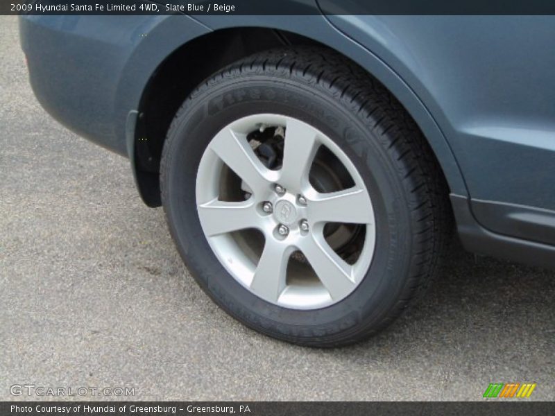 Slate Blue / Beige 2009 Hyundai Santa Fe Limited 4WD
