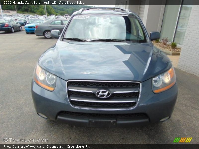 Slate Blue / Beige 2009 Hyundai Santa Fe Limited 4WD