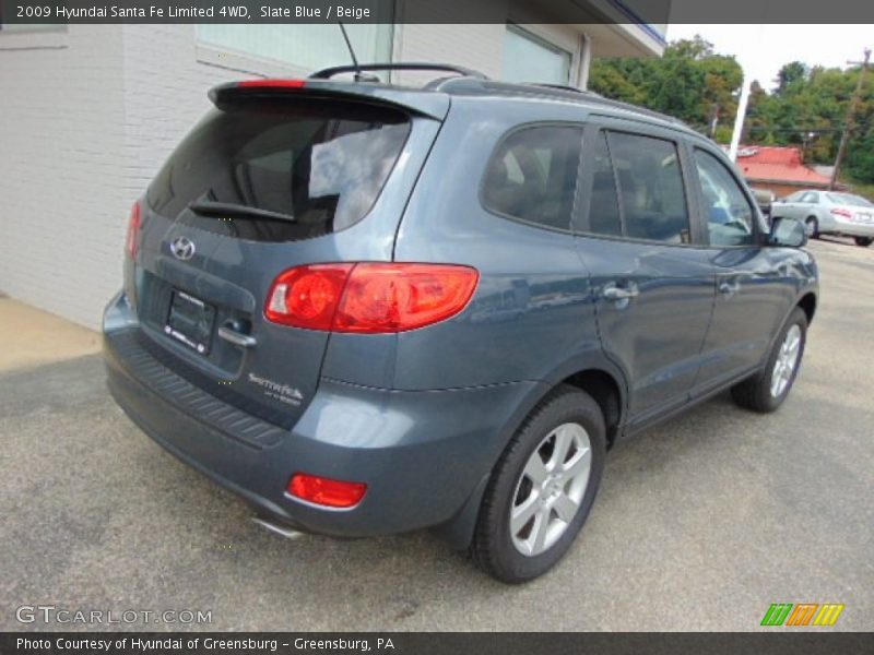 Slate Blue / Beige 2009 Hyundai Santa Fe Limited 4WD
