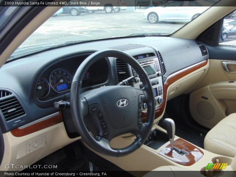 Slate Blue / Beige 2009 Hyundai Santa Fe Limited 4WD