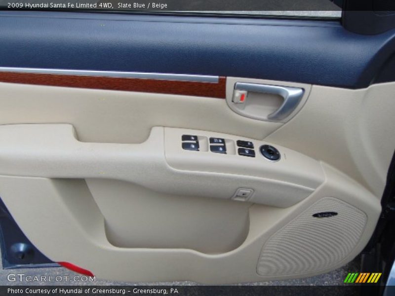Slate Blue / Beige 2009 Hyundai Santa Fe Limited 4WD