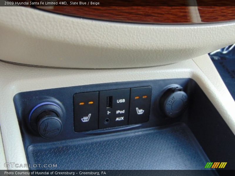 Slate Blue / Beige 2009 Hyundai Santa Fe Limited 4WD