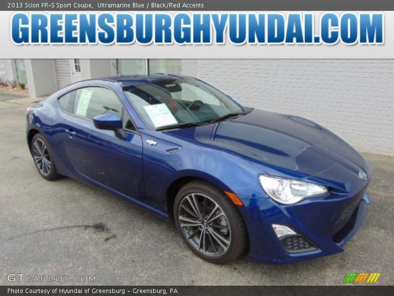 Ultramarine Blue / Black/Red Accents 2013 Scion FR-S Sport Coupe