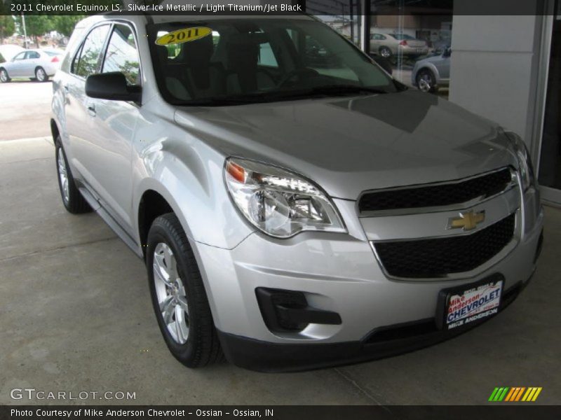 Silver Ice Metallic / Light Titanium/Jet Black 2011 Chevrolet Equinox LS