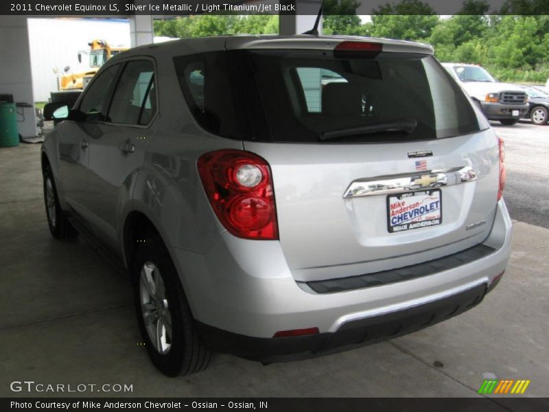 Silver Ice Metallic / Light Titanium/Jet Black 2011 Chevrolet Equinox LS