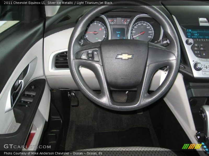 Silver Ice Metallic / Light Titanium/Jet Black 2011 Chevrolet Equinox LS