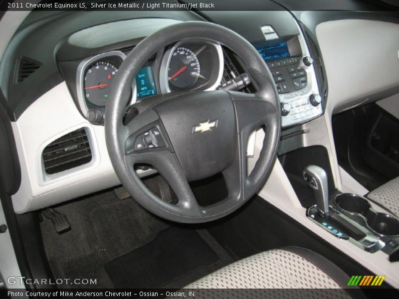 Silver Ice Metallic / Light Titanium/Jet Black 2011 Chevrolet Equinox LS