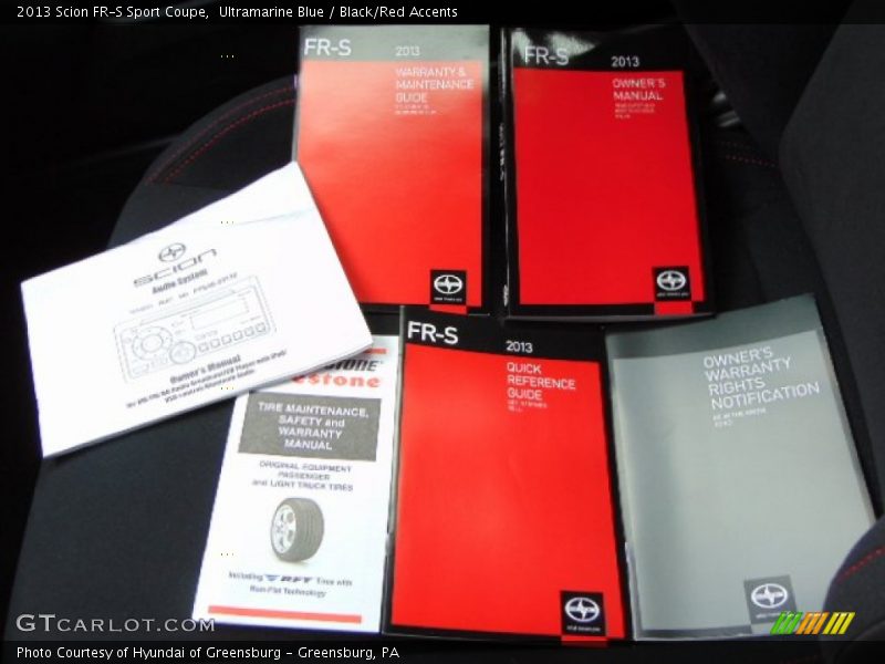 Ultramarine Blue / Black/Red Accents 2013 Scion FR-S Sport Coupe