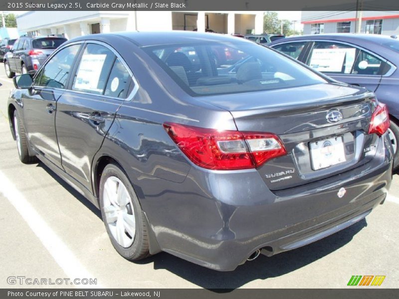 Carbide Gray Metallic / Slate Black 2015 Subaru Legacy 2.5i