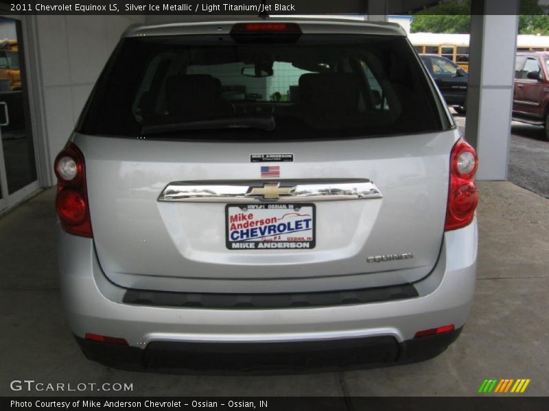 Silver Ice Metallic / Light Titanium/Jet Black 2011 Chevrolet Equinox LS