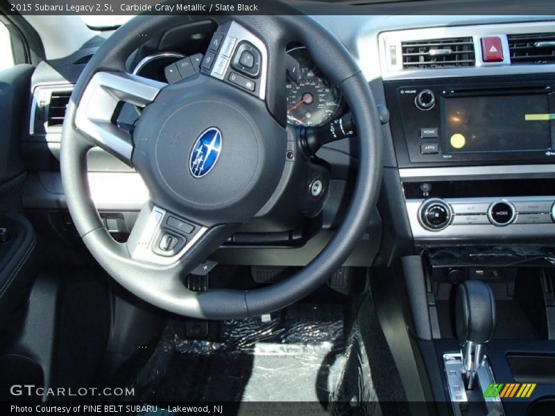 Carbide Gray Metallic / Slate Black 2015 Subaru Legacy 2.5i